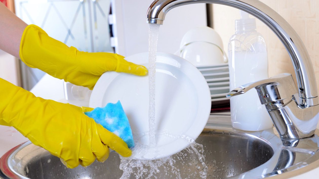 afwassen